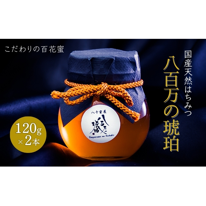 蜂蜜 八百万の琥珀(国産天然はちみつ)120g×2本(計240g)[ はちみつ ハチミツ 国産 百花蜜 ]