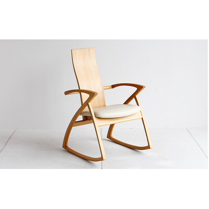 U-La ハイバック ロッキングチェア（ナチュラル） 新生活 木製 一人暮らし 買い替え インテリア おしゃれ 椅子 いす チェア リモートワーク 在宅 テレワーク 家具 市場家具 いちば イチバ ICHIBA koti 雑貨 日用品 工芸品 