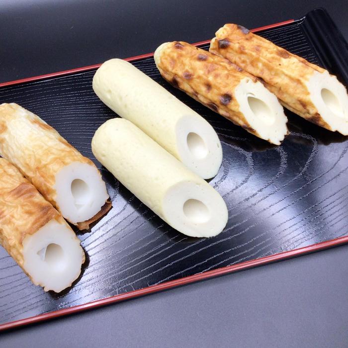 とうふちくわ&鯛ちくわ8本セット (蒸し3本&焼き3本&鯛2本)【かろや商店】(ふるさと物産館)