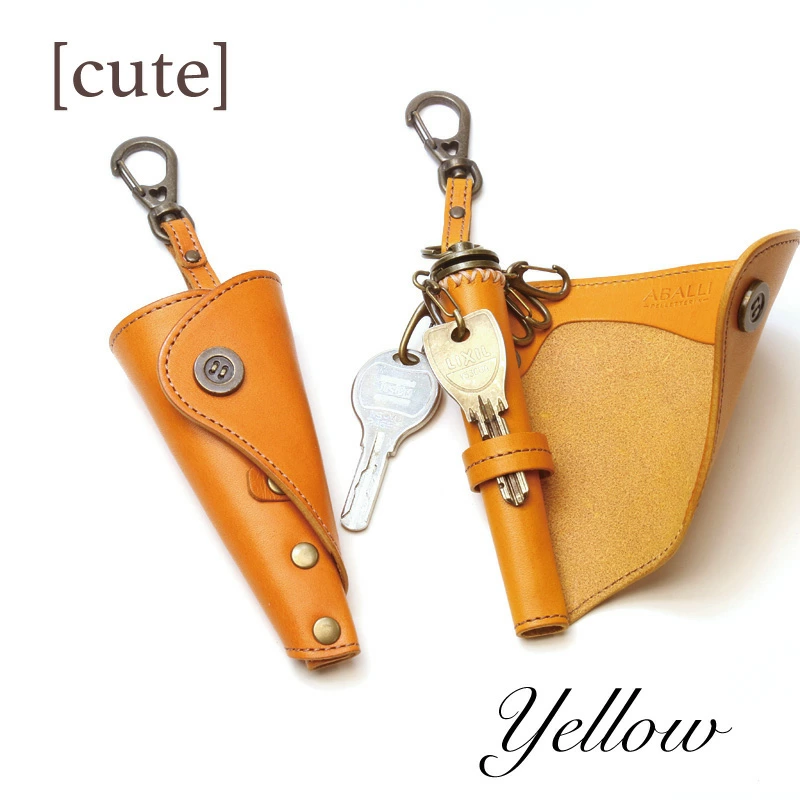 【唯一無二のキーケース】キーコロネ（イエロー）1087019  革製品 レザー キーケース ケース