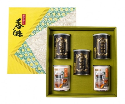 C4032 村上茶(煎茶・紅茶)5缶セット