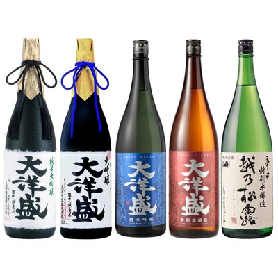 大洋盛 1.8L×5本 一升瓶 日本酒飲み比べセット 大洋盛セットR 大洋酒造  [E4040]