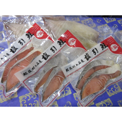 村上名産 塩引鮭 6切れと一夜干しイカ 2枚 1025005
