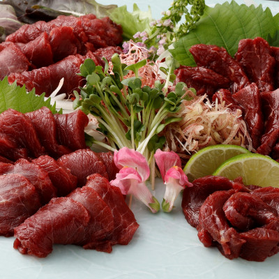 国産赤身馬刺し400g(約80g×5)(南阿蘇村)【配送不可地域:離島】【1406175】