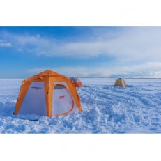 白銀の世界ぬくもりの中で-ワカサギ釣り-(1月～2月)「1名様 約2.5時間 完全プライベート制!」【1572605】