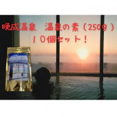晩成温泉 温泉の素 250g×10個セット【1448939】