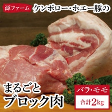 ケンボロー・ホエー豚 ブロック肉 2kgセット【CT-006】【配送不可地域:離島】【1396944】