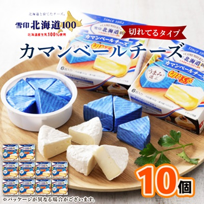 雪印北海道 カマンベールチーズ 切れてるタイプ 1箱(90g(6個入り)×10個)【配送不可地域:離島】【1476010】