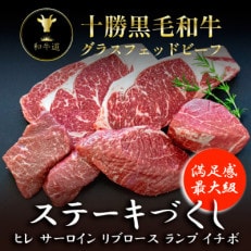 十勝姫 ステーキづくし 5種セット 国産 黒毛和牛 グラスフェッドビーフ【配送不可地域:離島】【1479917】