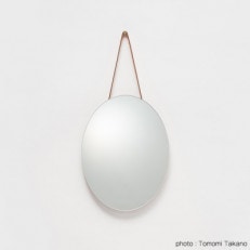 ヒノキのオーバルミラー スモール TSUYAMA FURNITURE【1403744】