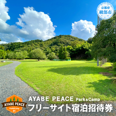 北近畿最大級のキャンプ場 フリーサイト宿泊招待券　京都府綾部市【1599997】