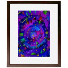 ＼京都・綾部の癒やし系作家/【絵画】　記憶の階層　　額装サイズ526mmx412mm【1278196】