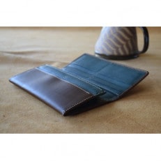 本革長財布　チョコ　高級イタリアンレザー使用【1273674】