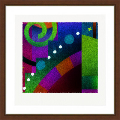 彩と輪 [しかくいえ]10【絵画】 額装サイズ266mmx266mm【1432390】