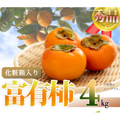 【2025年11月発送】和歌山秋の味覚 富有柿 約4kg 化粧箱入【日高町】【1217241】