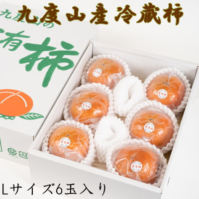 【まごころ栽培】九度山の冷蔵富有柿Lサイズ6玉入り【日高町】【1217455】