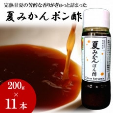 お鍋にはこれ!湯浅醤油を使用した「夏みかんポン酢」11本【1568883】