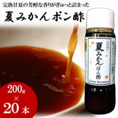 お鍋にはこれ!湯浅醤油を使用した「夏みかんポン酢」20本【1568884】