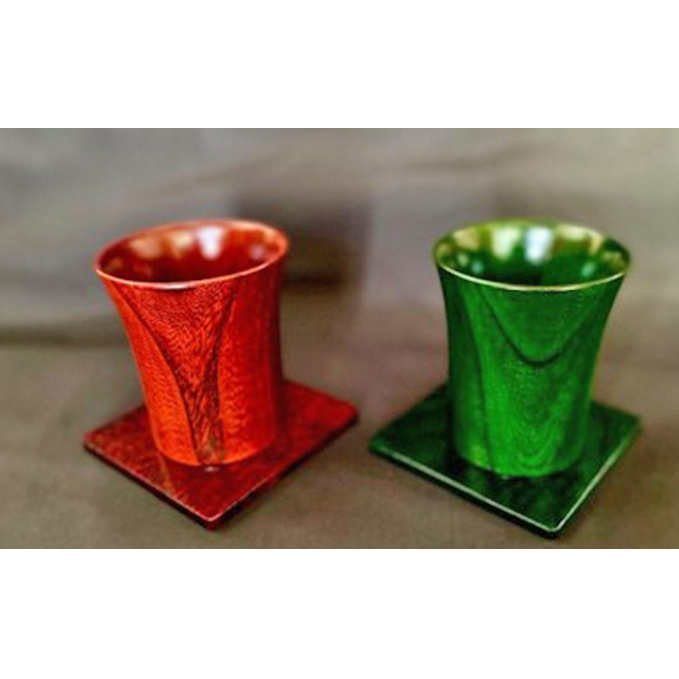 usiru木製コップ＋コースターセット