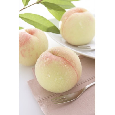 2026年 岡山白桃ロイヤル(1箱3玉)800g【配送不可地域:離島】【1641665】