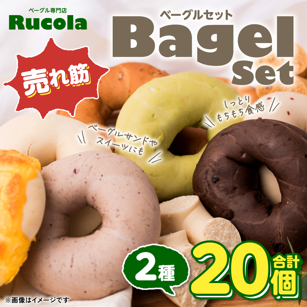 ルコラベーグル売れ筋2種20個セット