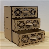 中箪笥~小物入れ~1個(本体外寸:W17.5×D12×H20cm)