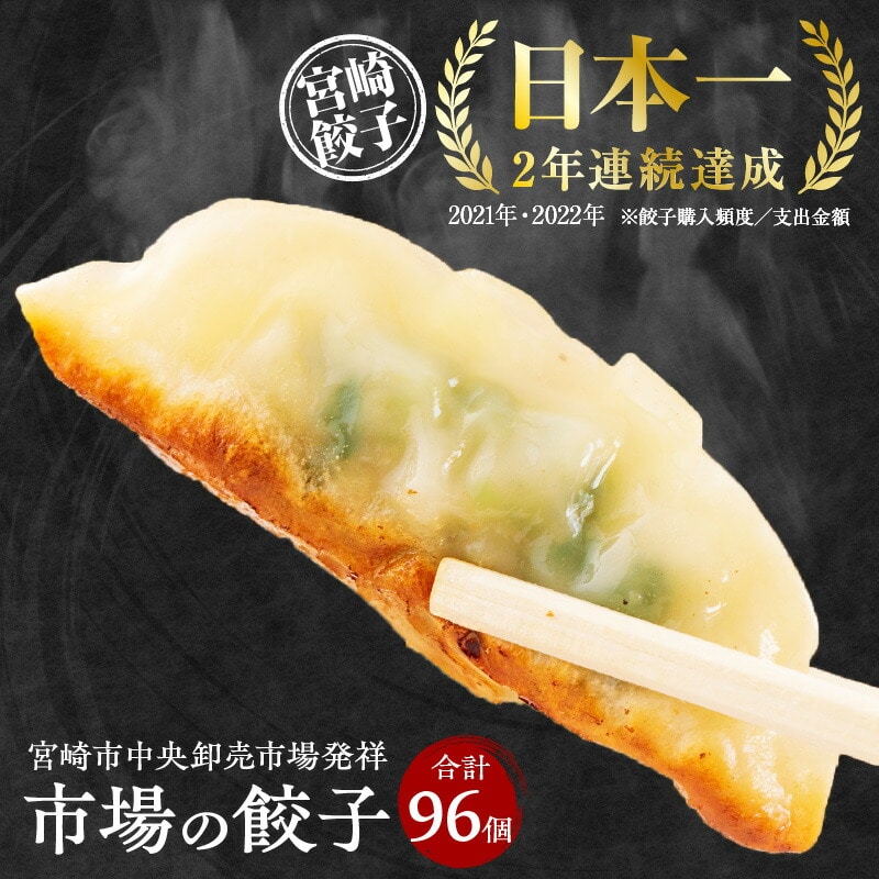 市場で製造直売の餃子!8パック(計96個)セット_M061-001_01