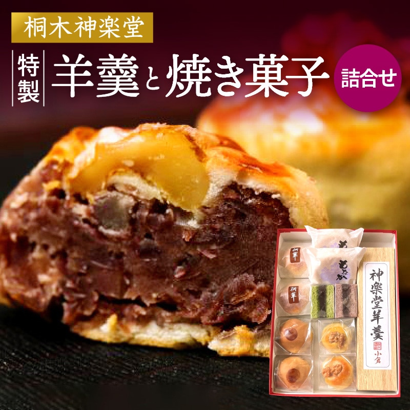 特製羊羹と焼き菓子(最中・桐華・深山・とこしゑ・栗万頭)詰合せ_M058-001_01