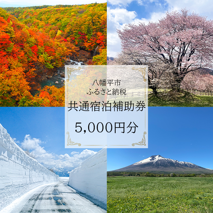 八幡平市共通宿泊補助券(5000円相当) / 選べる 宿泊 八幡平市