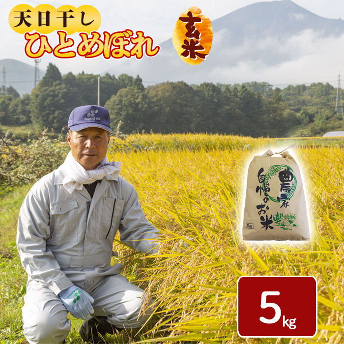 AX-016-A 伊藤家のお米 ひとめぼれ 玄米 5kg