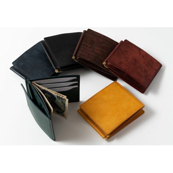 小銭入れ付き札バサミ（マネークリップ） Fermare フェルマーレ 【選べるカラー6色】財布 マネークリップ 札ばさみ 小銭入れ付き 日本製 墨田区 東京