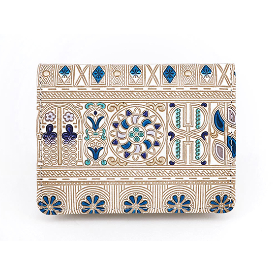 【文庫屋大関】箱まち小銭入れ　アポロン＜ブルー＞【皮革工芸品】 ファッション小物 財布 民芸品 