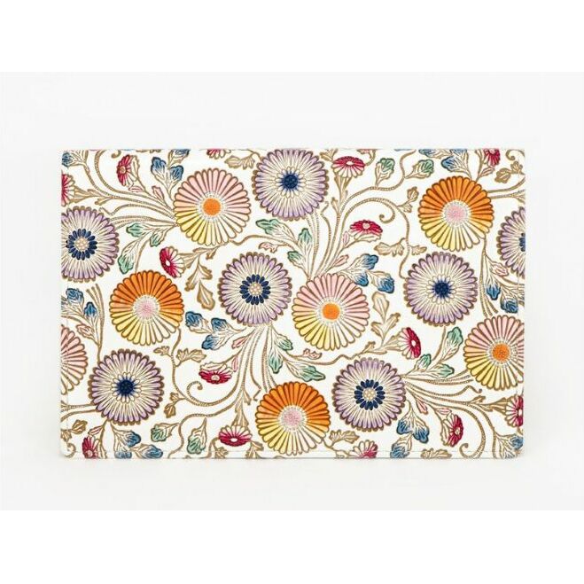 【文庫屋大関】パーソナルホルダー　更紗菊【皮革工芸品】 民芸品 雑貨 日用品 ファイル 多用途 牛革 