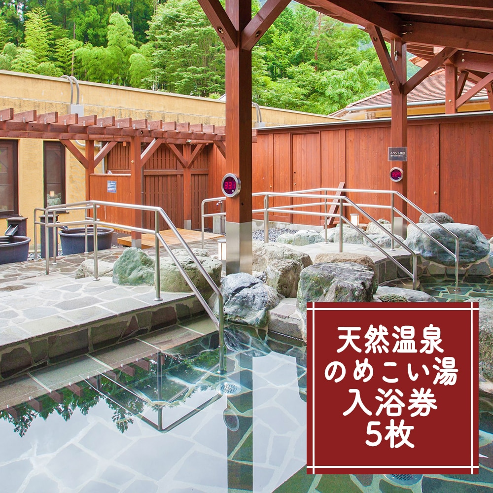 【1年間有効】のめこい湯温泉ご優待券 5枚【tab0003】