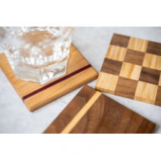 天然木コースターセット3枚組【1564579】