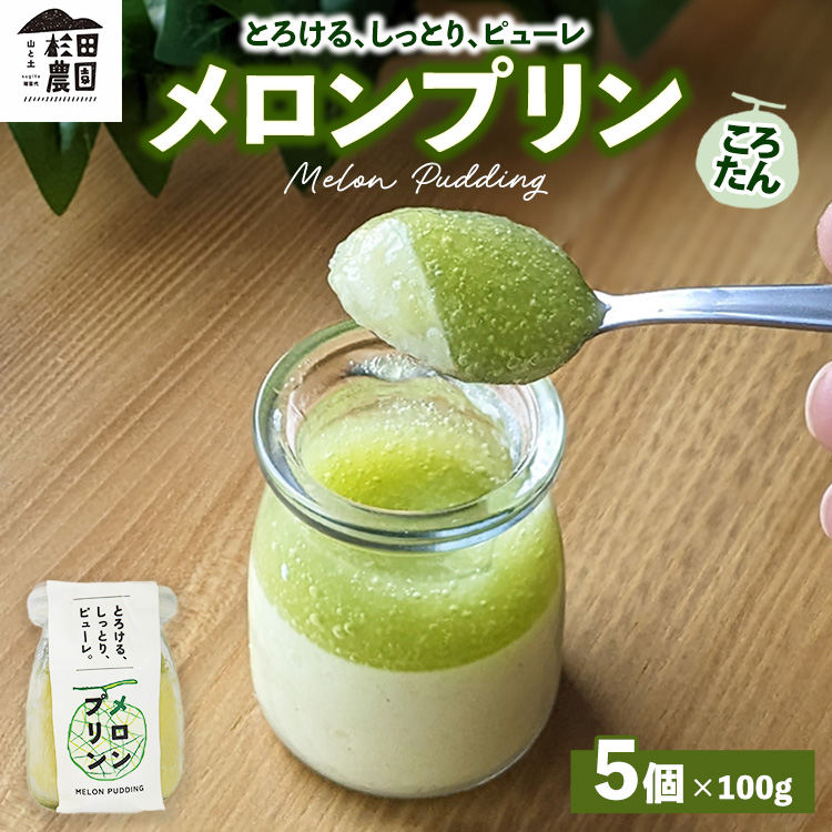 ころたん メロン プリン 5個入 | 冷凍 洋菓子 冷凍 スイーツ デザート お菓子 ※沖縄・離島への配送不可