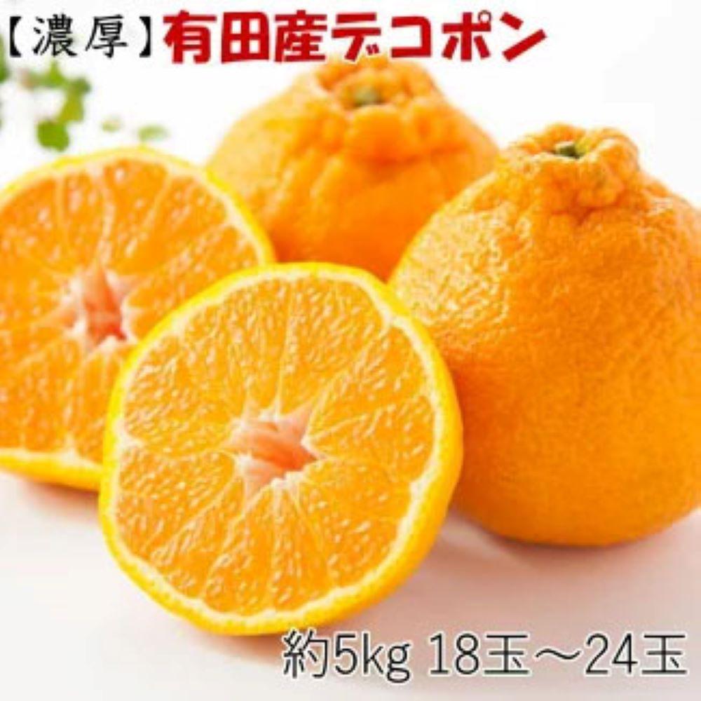［お味濃厚］紀州有田産のデコポン約5kg(18玉～24玉入り・青秀以上)★2026年2月中旬頃より順次発送［TM26w］