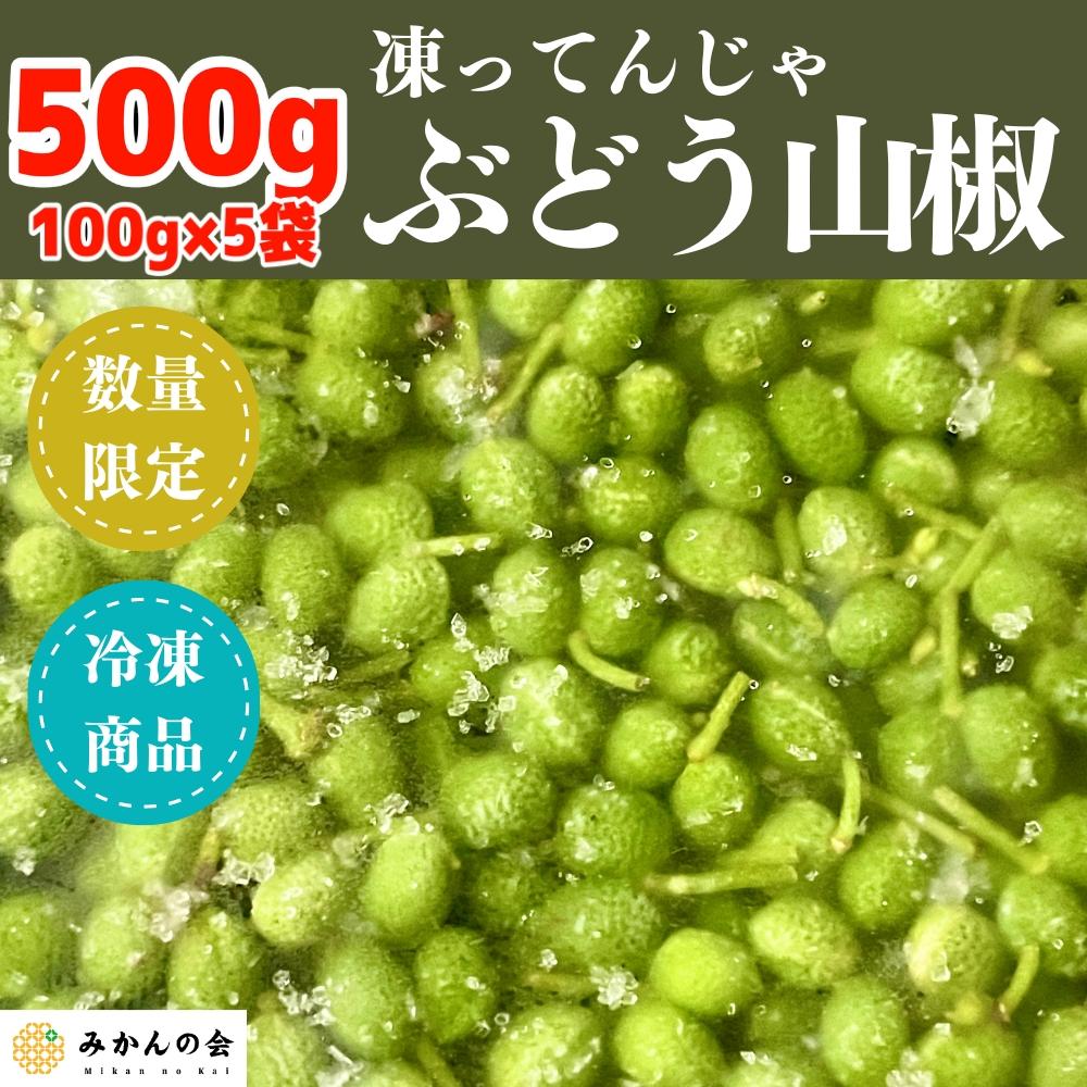 ６月下旬出荷予定】冷凍山椒 凍ってんじゃ ぶどう山椒 500g ( 100g × 5袋 ) 和歌山県産 【みかんの会】 | 和歌山県有田川町 |  JRE MALLふるさと納税