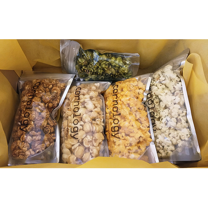 ポップコーン 5種 セット お菓子 スナック おやつ Cornology5 ロッジマンズキャラメル スウィートコーン ダブルチェダー トリュフパルメザン エノシマグリーンティー 抹茶味 Cornology ポップコーン ふるさと納税ポップコーン 神奈川 湘南 藤沢