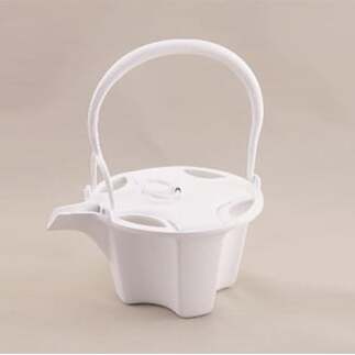 【高岡銅器】アルミ鋳物 燗鍋 七宝 白 民芸品 工芸品 伝統技術 装飾品 日用品  FAD-0699