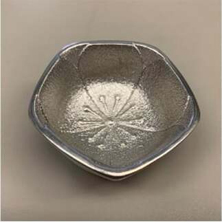 【高岡銅器】錫製 ぐい呑み 五角梅 民芸品 工芸品 伝統技術 装飾品 酒器  FAD-0700