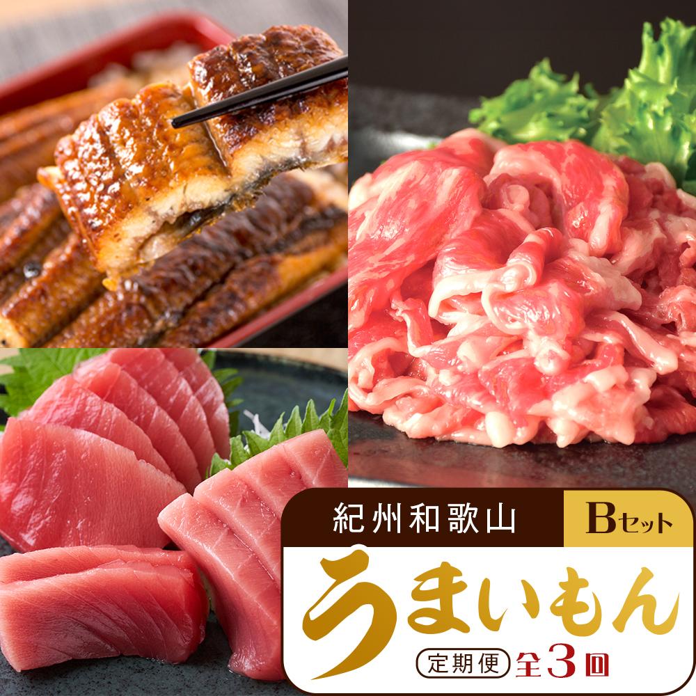 【定期便 全3回】紀州和歌山うまいもんセットB(生まぐろ・うなぎ蒲焼・熊野牛)【UT126】