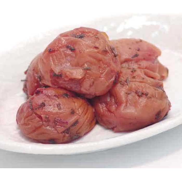 しそかつお梅干し　つぶれ梅（はちみつ入り）［ご家庭用］５００ｇ《紀州南高梅》