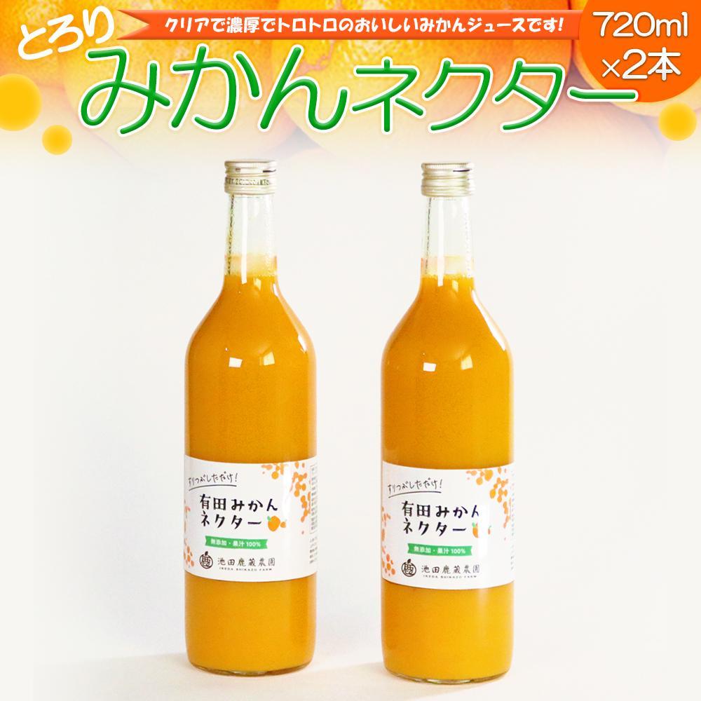 とろり　みかんネクター720ml×2本［IKE225］