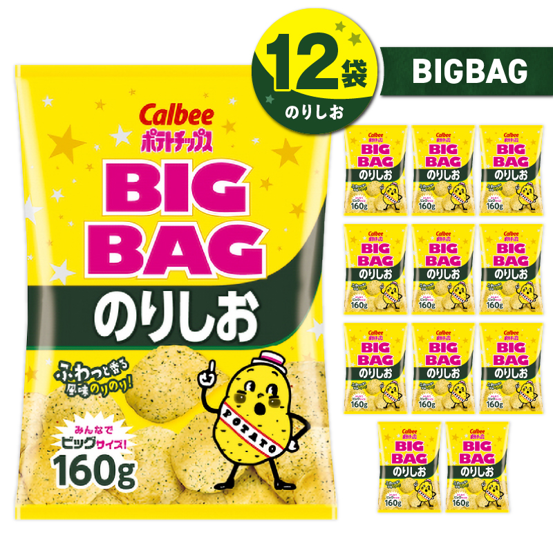 カルビー ポテトチップス BIGBAG【のりしお】12袋 K194-002_08
