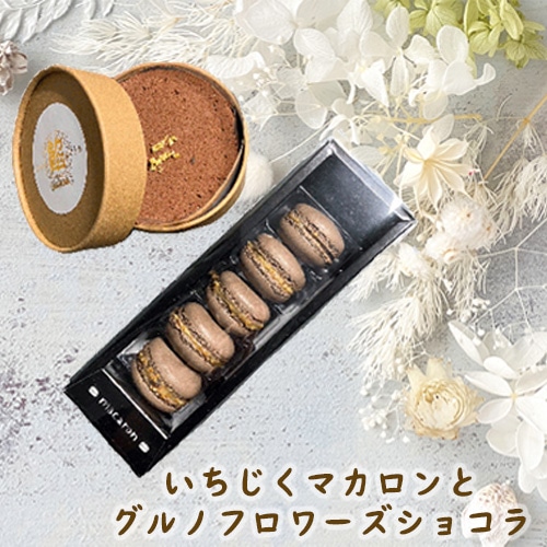 いちじくマカロンとグルノフロワーズショコラ