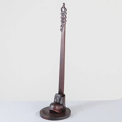 軽井沢彫り　大坂屋家具店　くつべらスタンド 民芸品 工芸品 伝統技術 雑貨 日用品 靴べら スタンドセット 