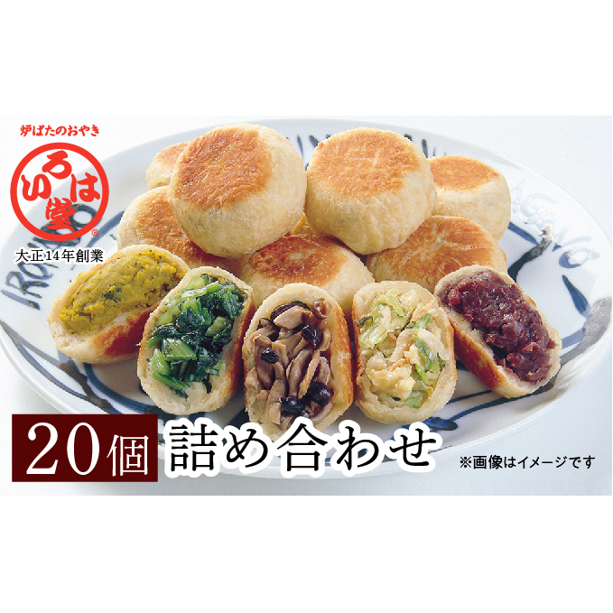 いろは堂 おやき 20個 詰め合わせ セット 長野 惣菜 野沢菜 野菜 粒あん かぼちゃ ねぎみそ 和菓子 おつまみ おやつ おかず 冷凍 冷凍食品 取り寄せ 長野県 長野市 長野県長野市 
