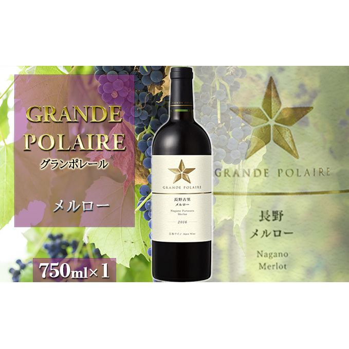 グランポレール　長野古里ぶどう園　メルロー（赤） 赤ワイン お酒 アルコール ワイン ブドウ 