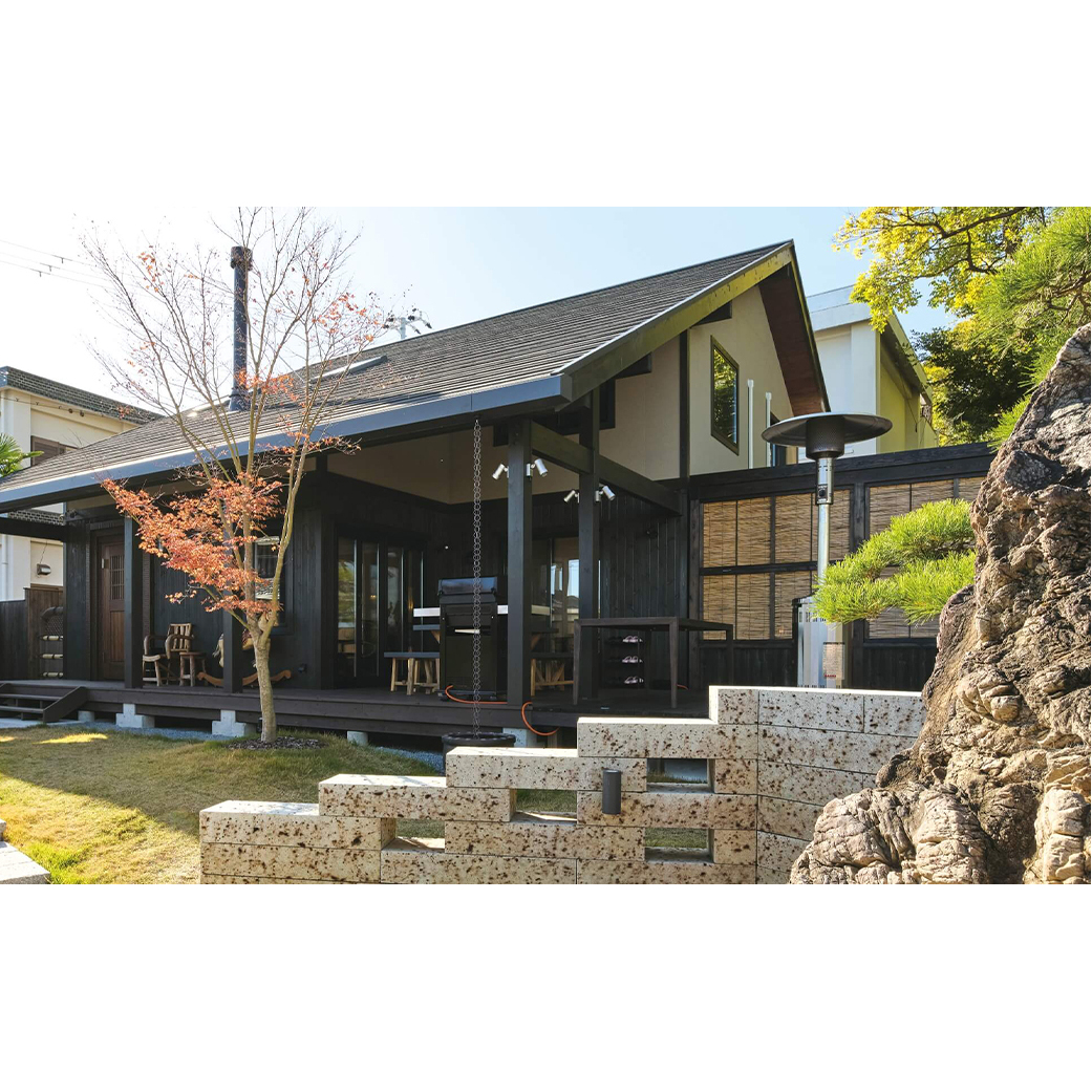 岩屋温泉 絵島別庭 海と森　1日1組限定 温泉付き貸切貸別荘 1泊2食付き 　淡路島 宿泊券 温泉